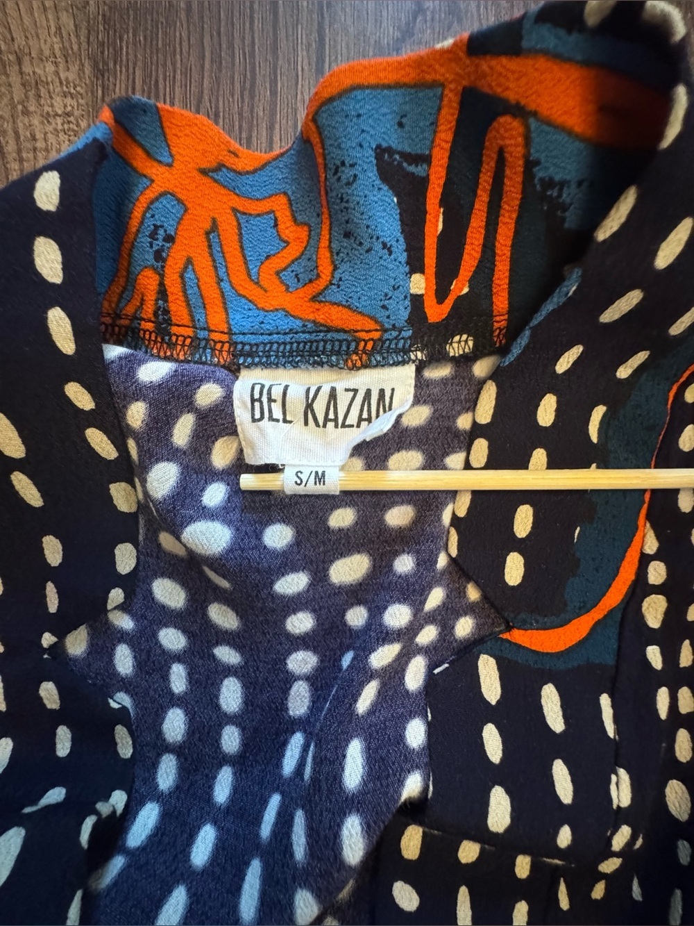 Bel Kazan V Neck  kimono-style Shirt Size S/M - Picture 5 of 7